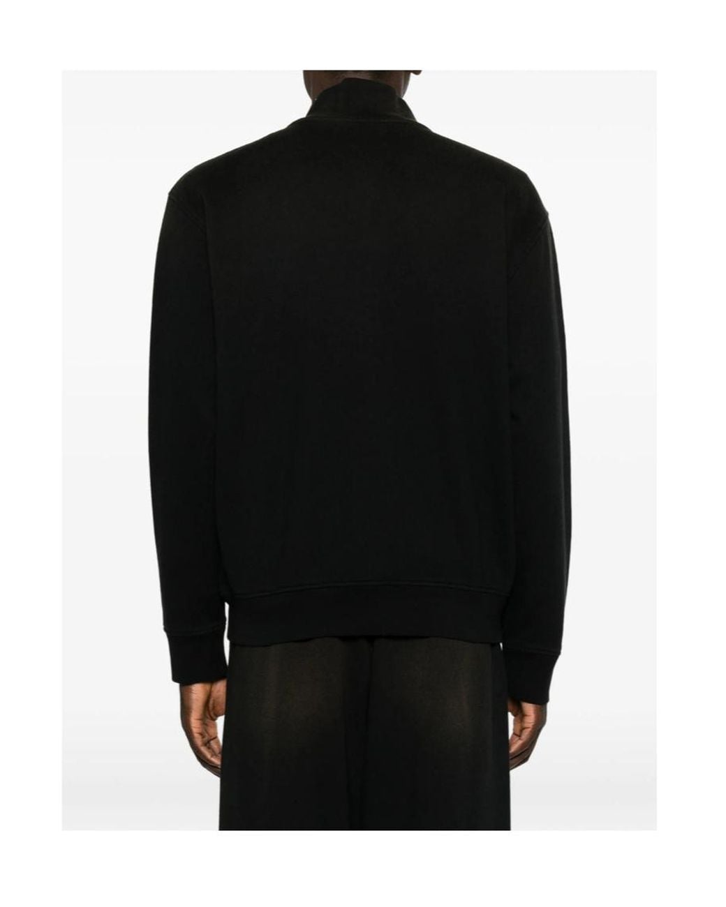Arte' Black Long-Sleeve Sweatshirt for men