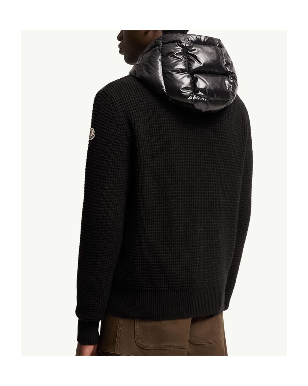 Moncler Black Padded Zip-Up Padded Cardigan for men