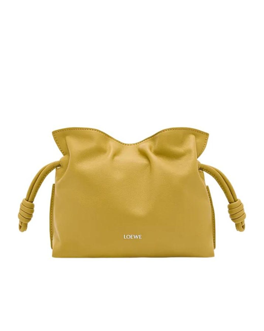 Loewe Yellow Mini Flamenco Clutch Bag