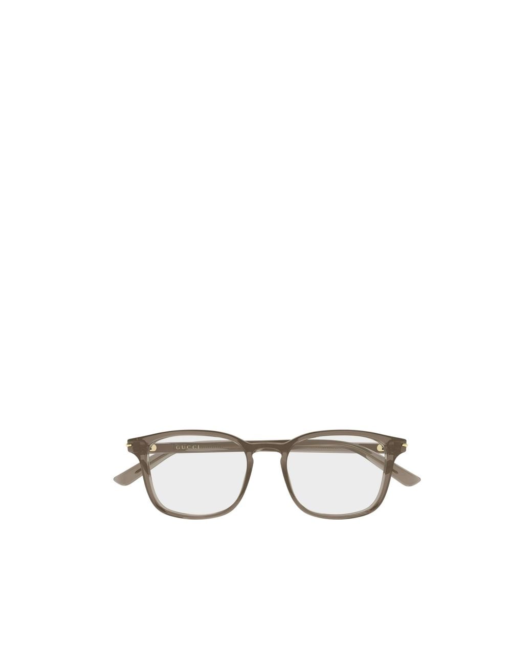 Gucci White Eyewear Square Frame Glasses for men