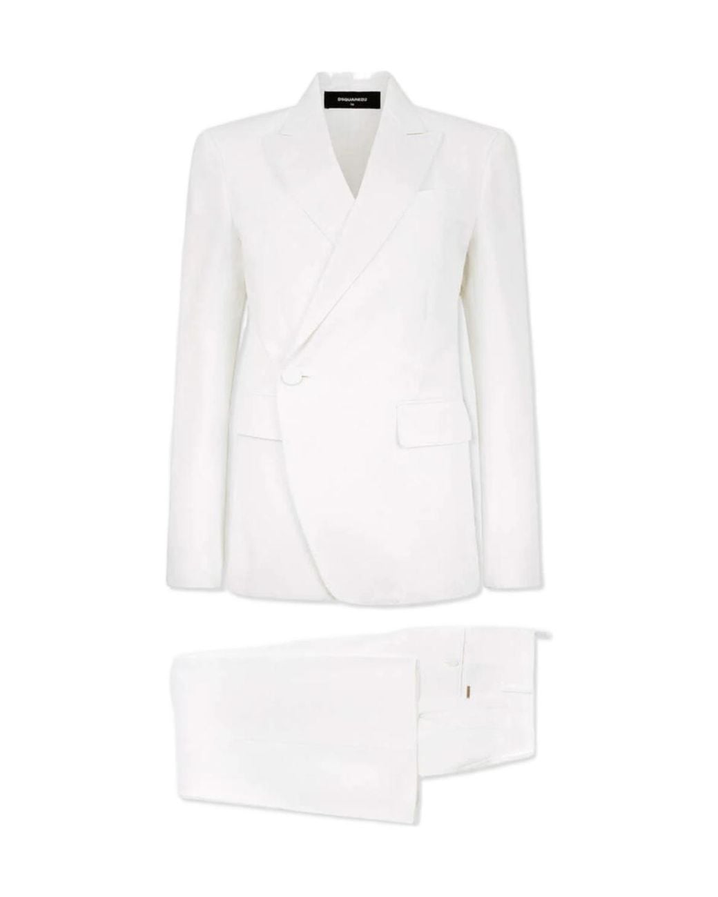 DSquared² White Peak-Lapel Suit