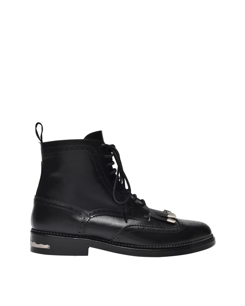 Toga Virilis Black Detail Lace Up Boots for men