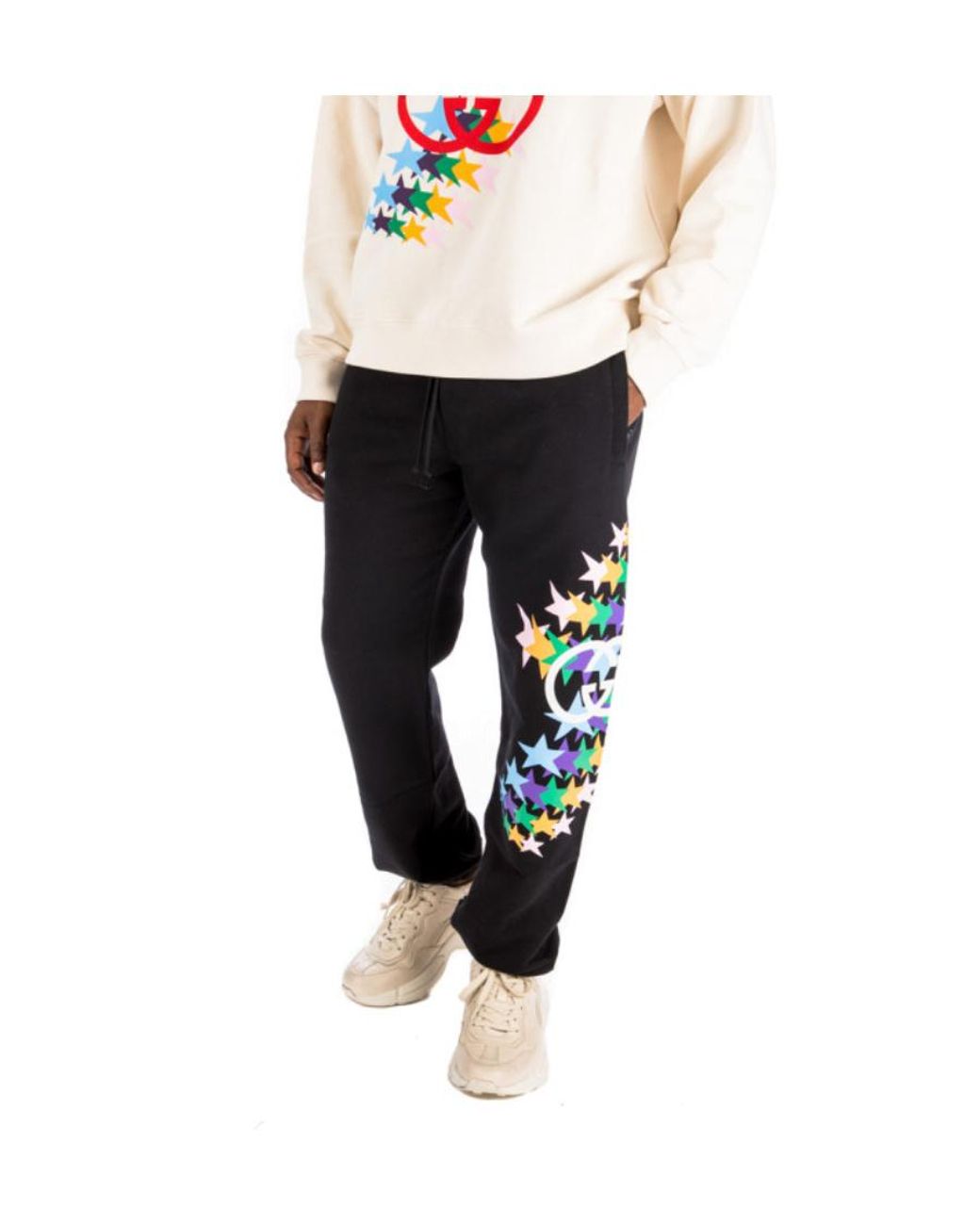Gucci Blue Star-Print Track Pants for men