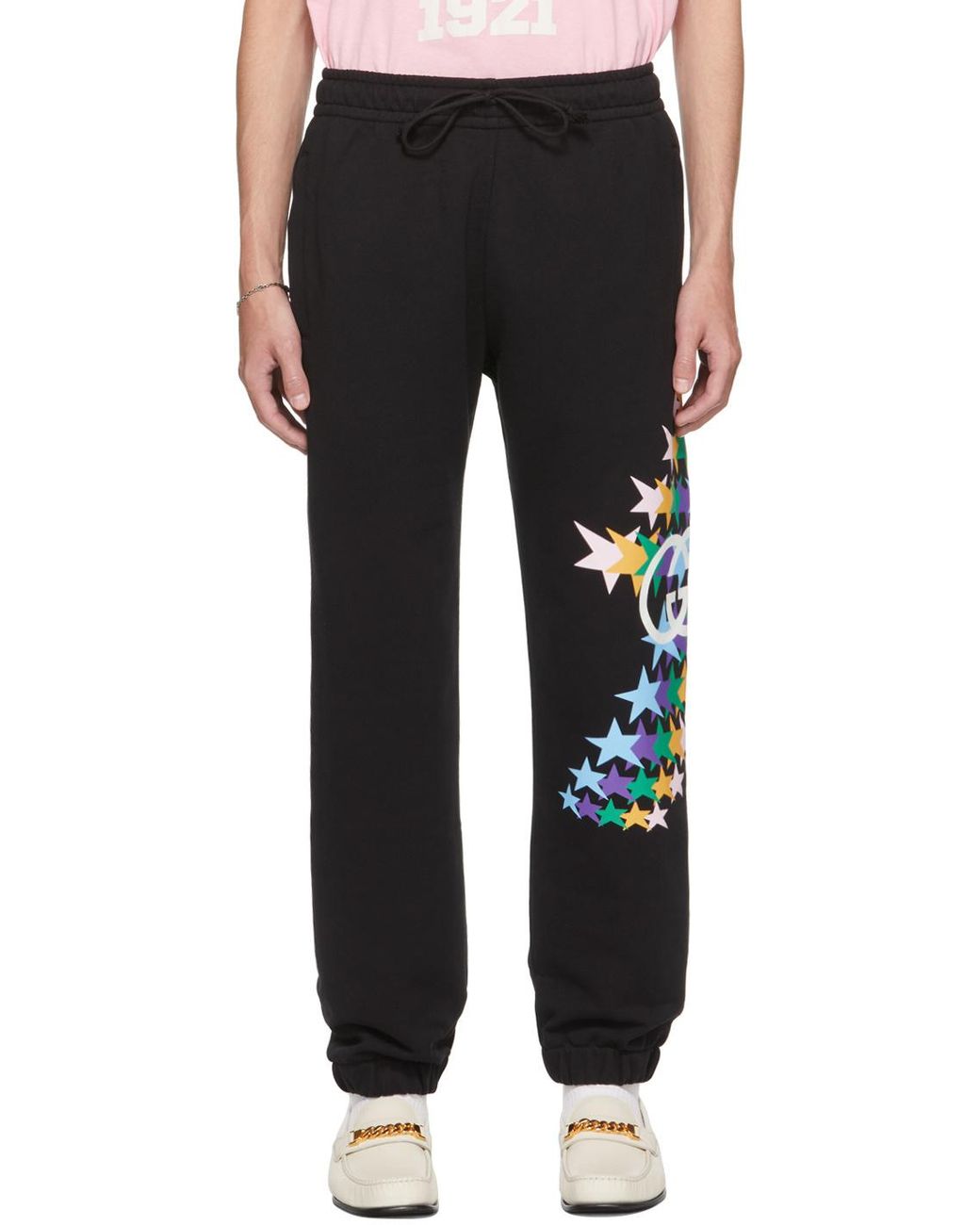 Gucci Blue Star-Print Track Pants for men
