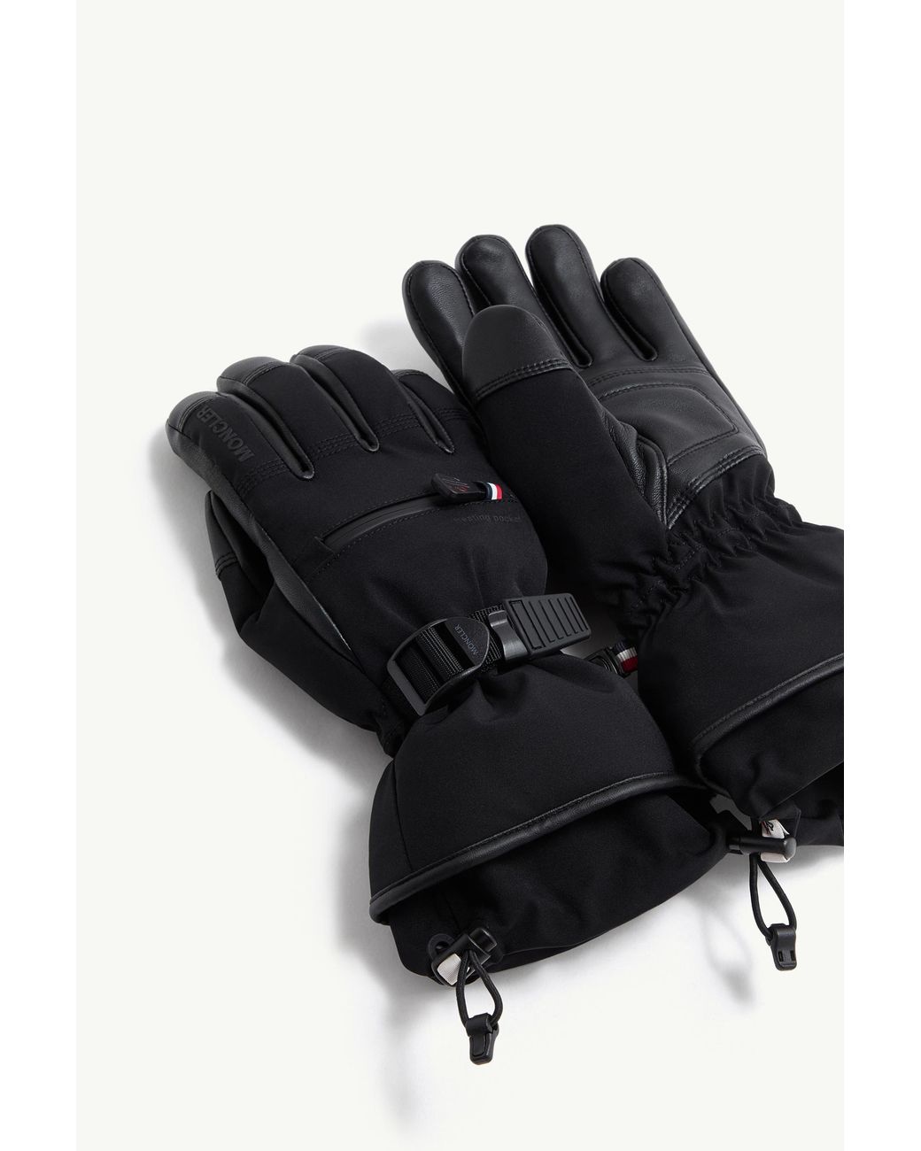 Moncler Black Padded Gloves