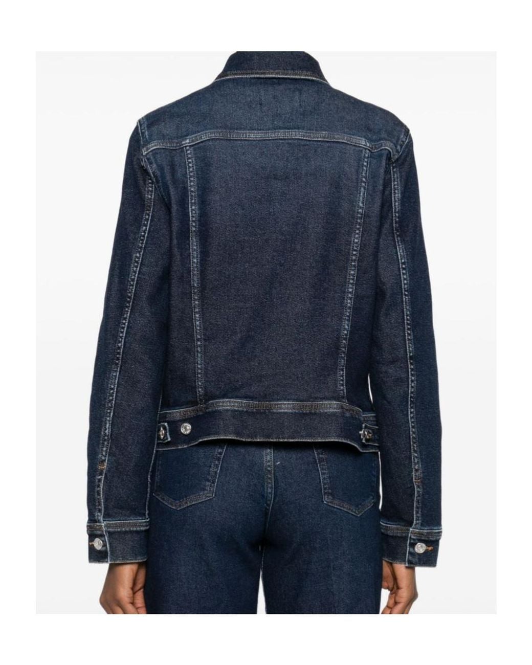 7 For All Mankind Blue Denim Jacket