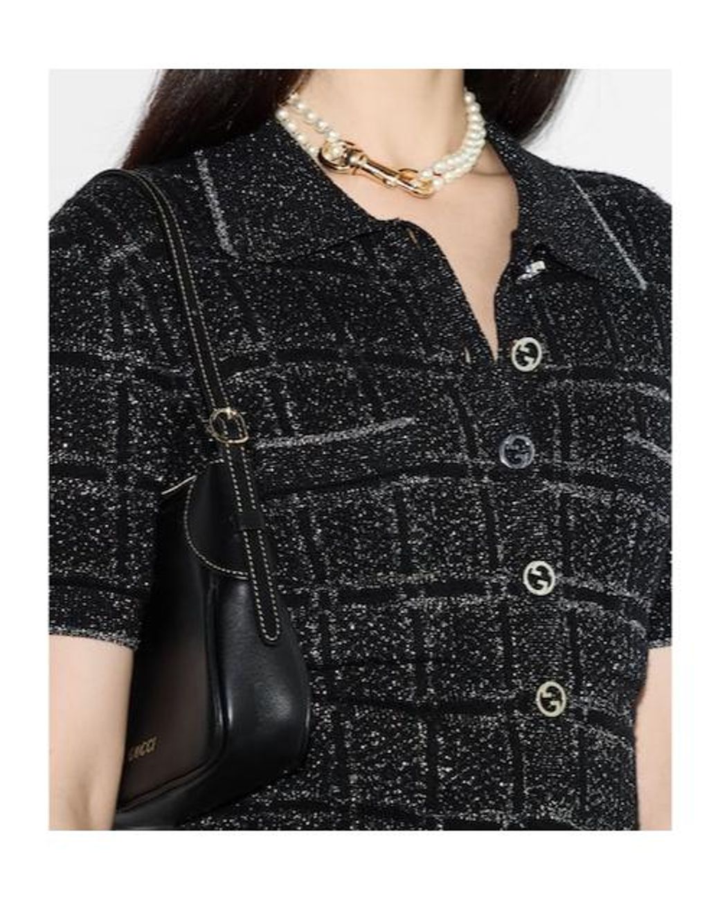 Gucci Black And Thread Dress