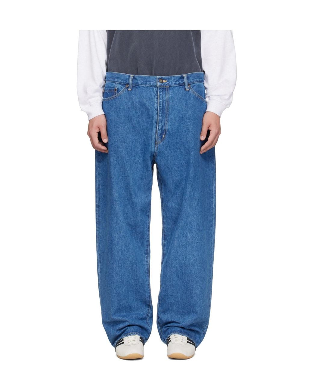 (w)taps Blues Straight Jeans for men