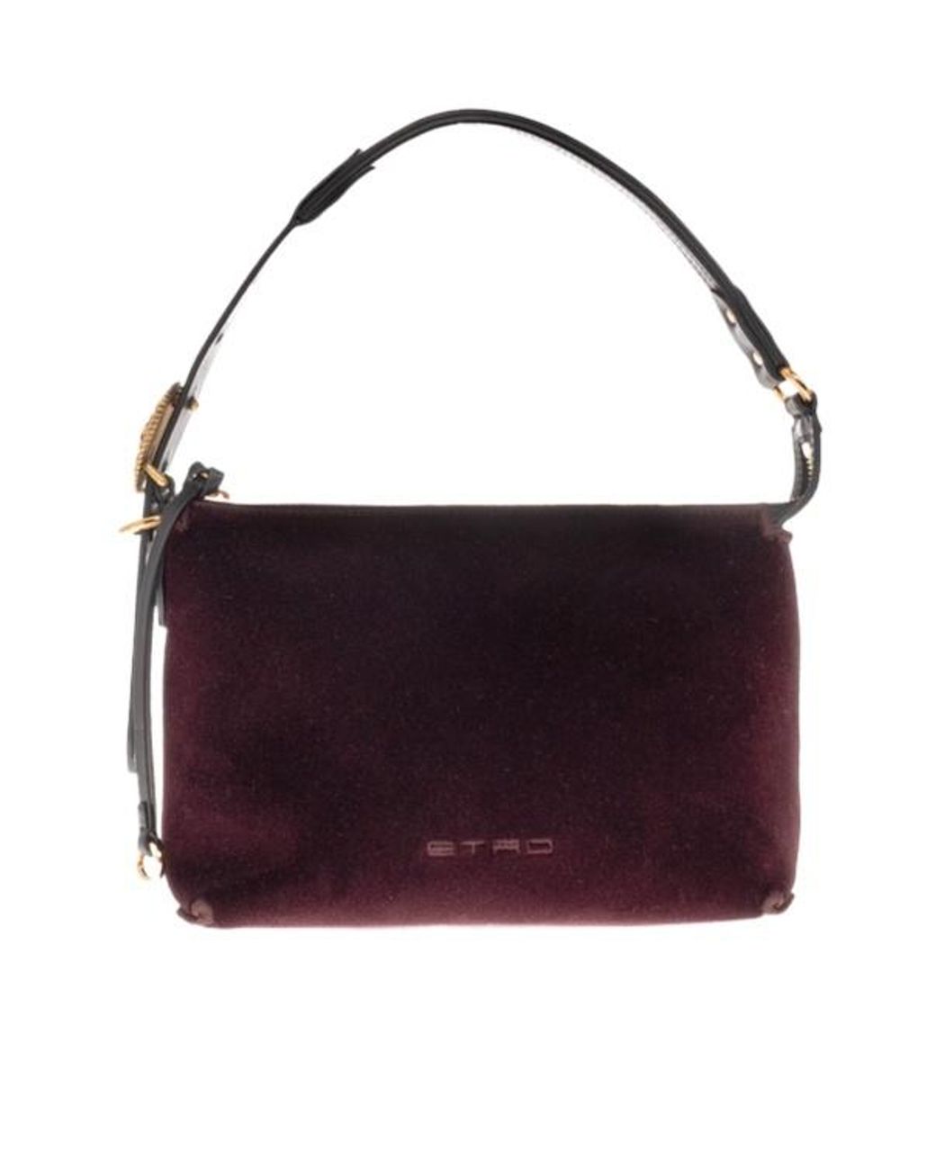 Etro Purple Logo Shoulder Bag