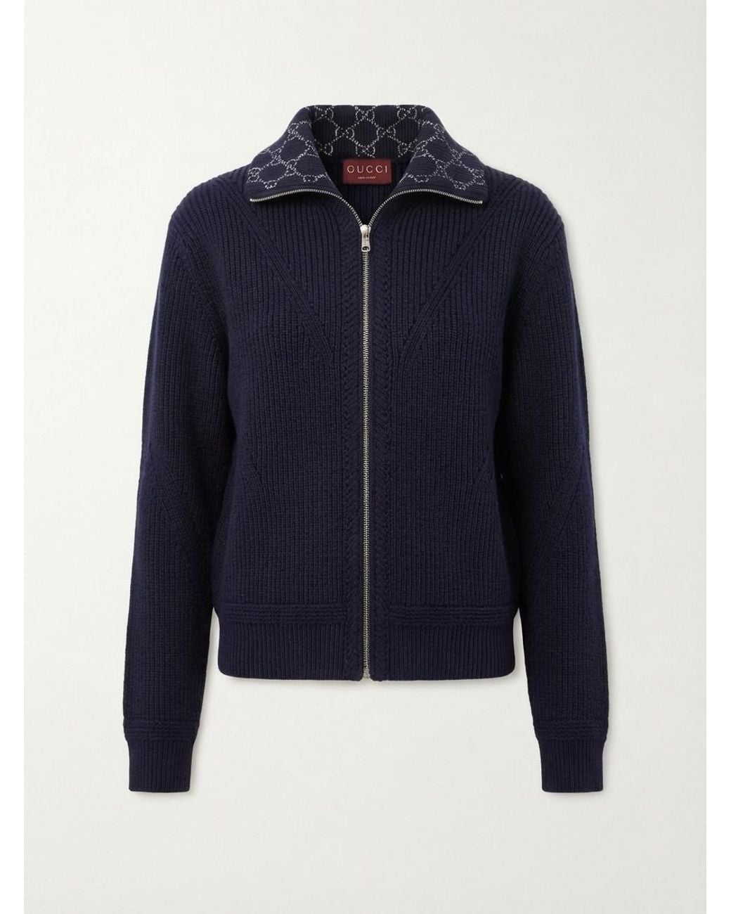 Gucci Blue Wool Cardigan