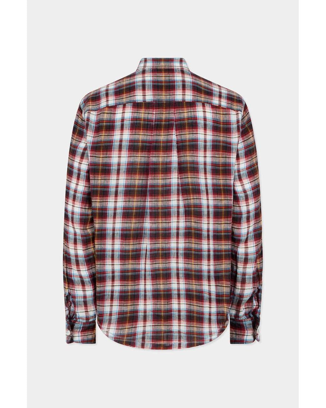 DSquared² Red Checked Pocket Shirt for men