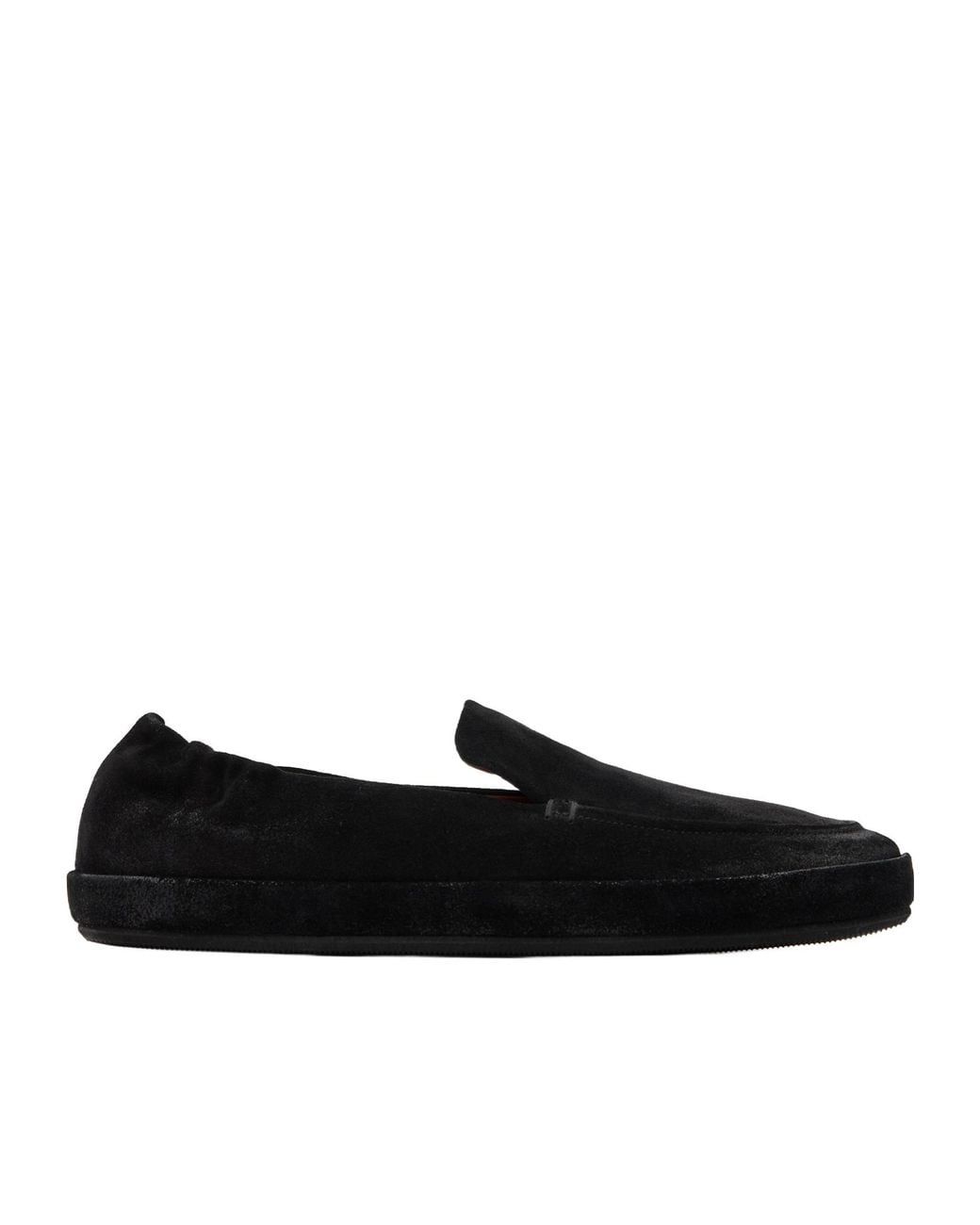 Marsèll Black Scatopelle Suede Loafers for men