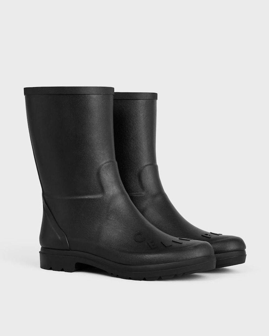 Céline Black Round-Toe Short Boots