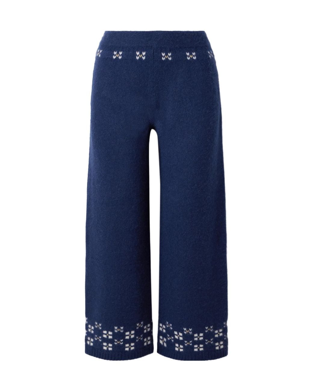 Calle Del Mar Blue Wide-Leg Casual Pants