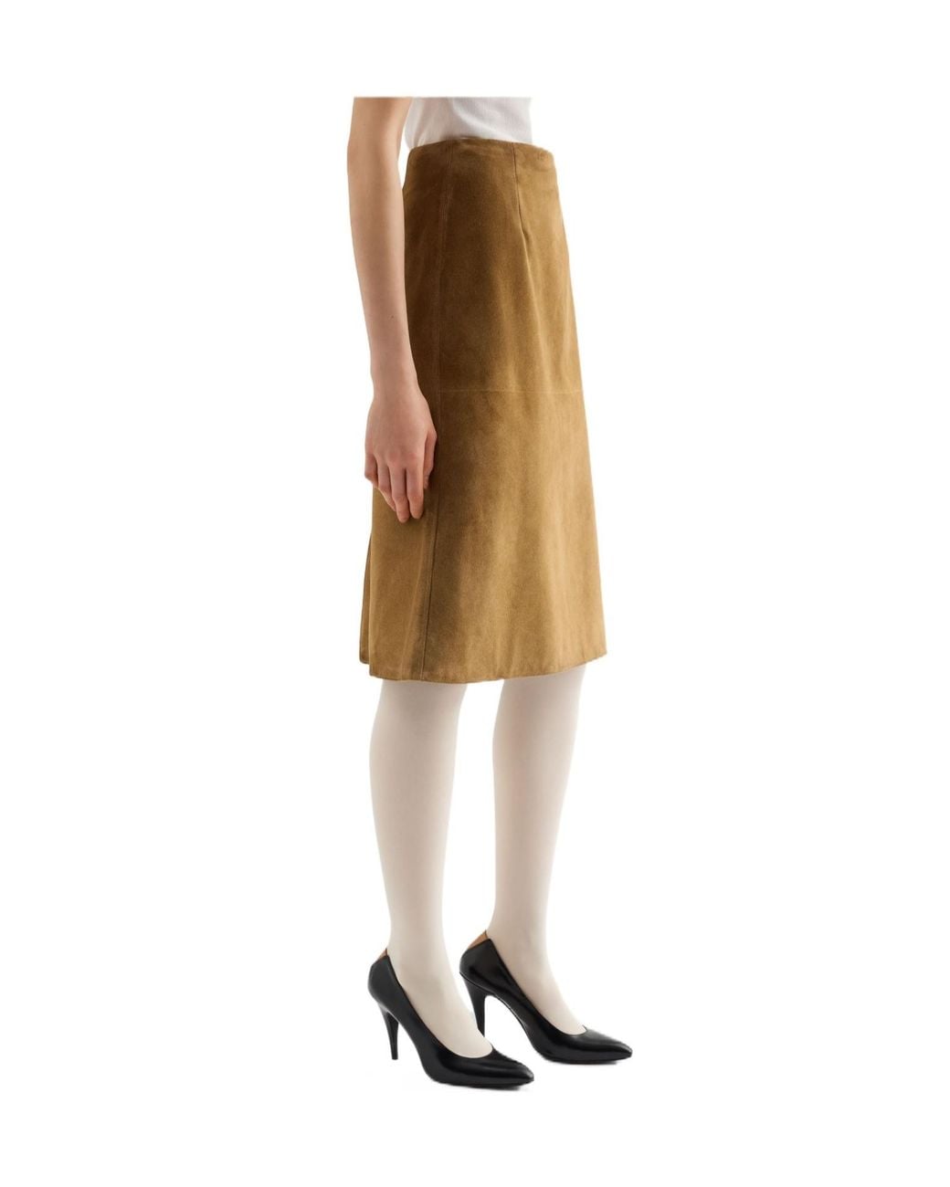 Jil Sander Natural 159 Lh Midi Skirt