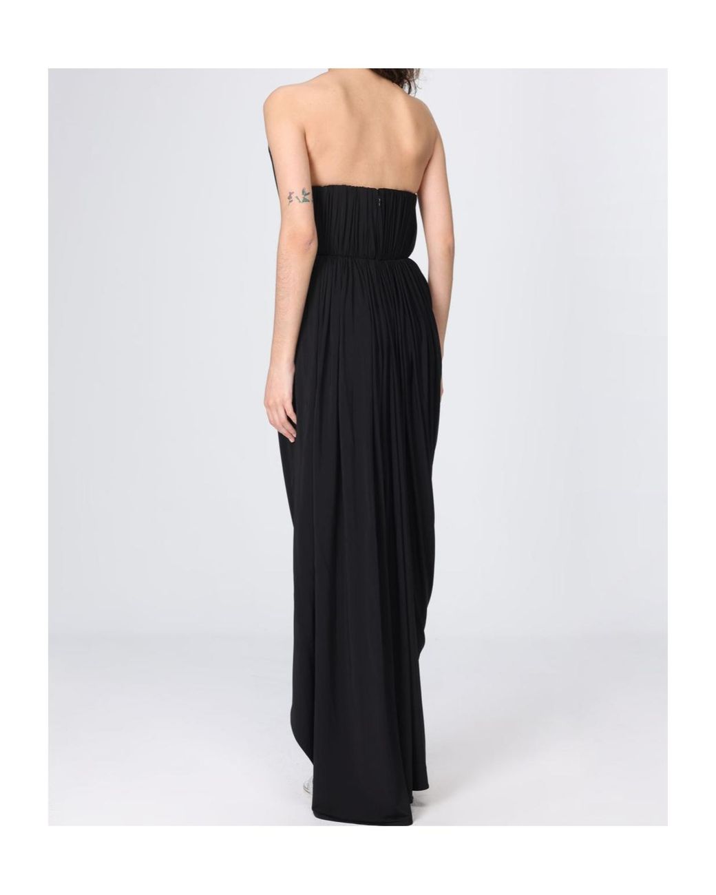 Stella McCartney Black Crepe Jersey Square Neck Gown