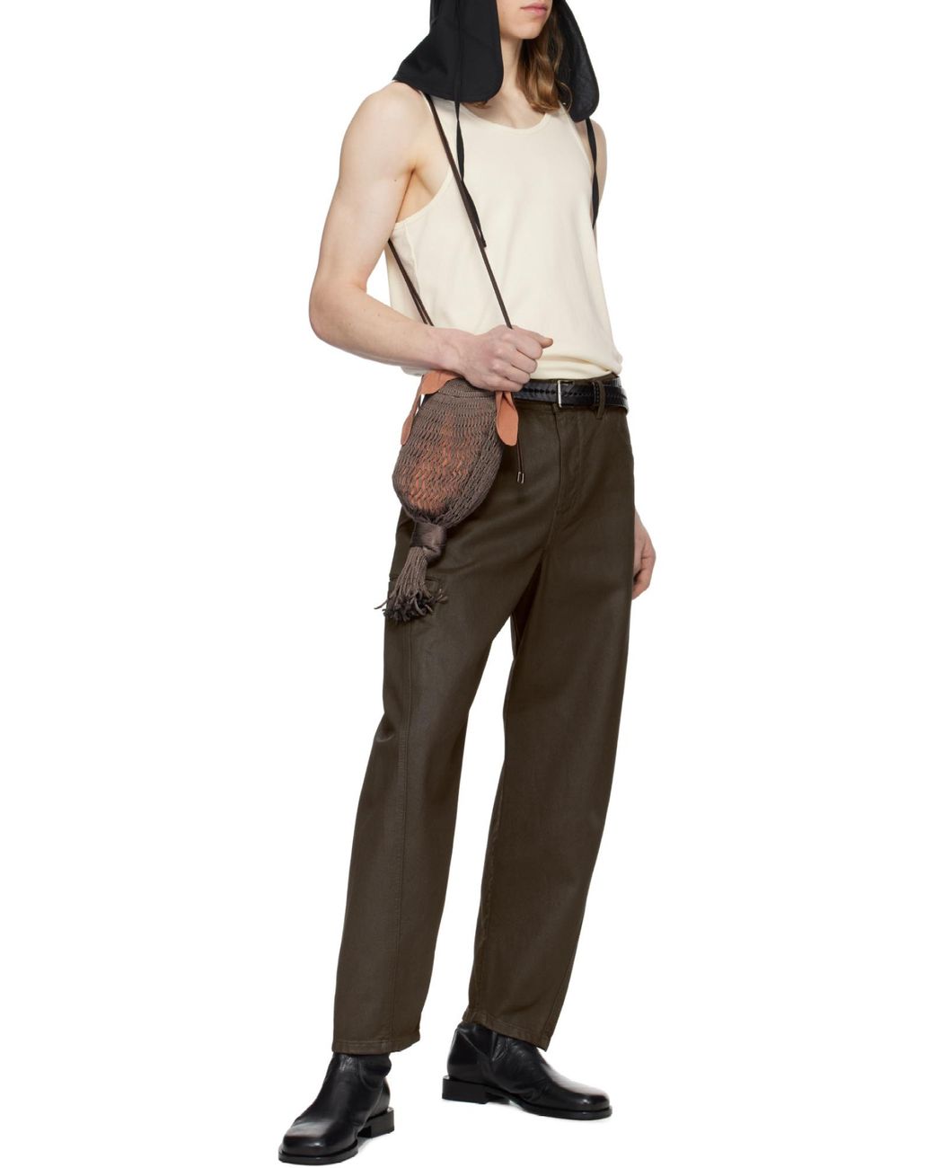 Lemaire White Classic Scoop-Neck Tank Top for men