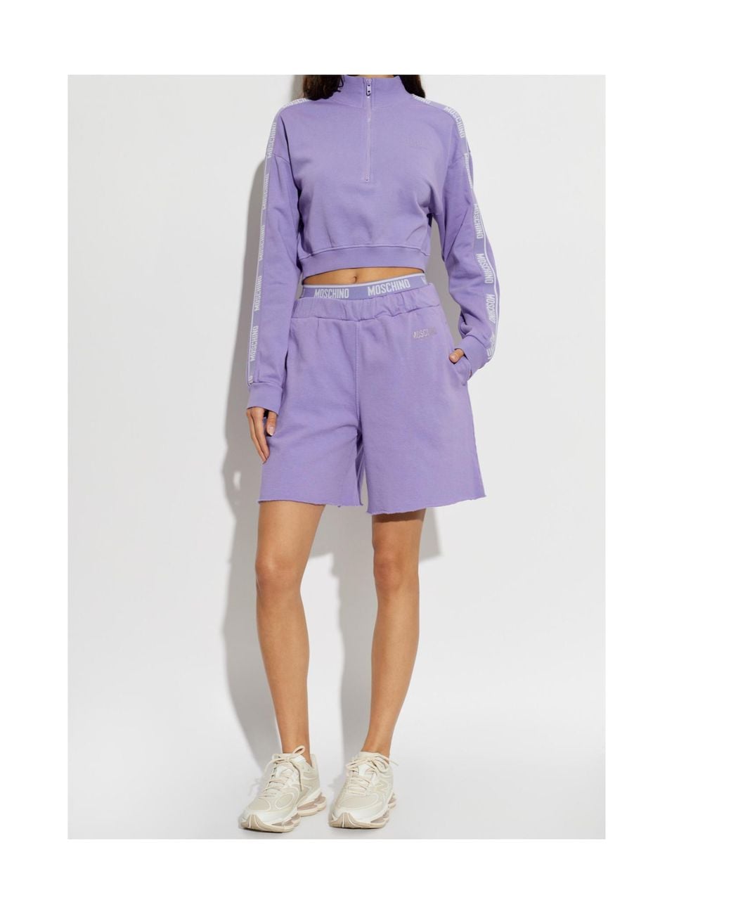 Moschino Purple Active Sweatshirt