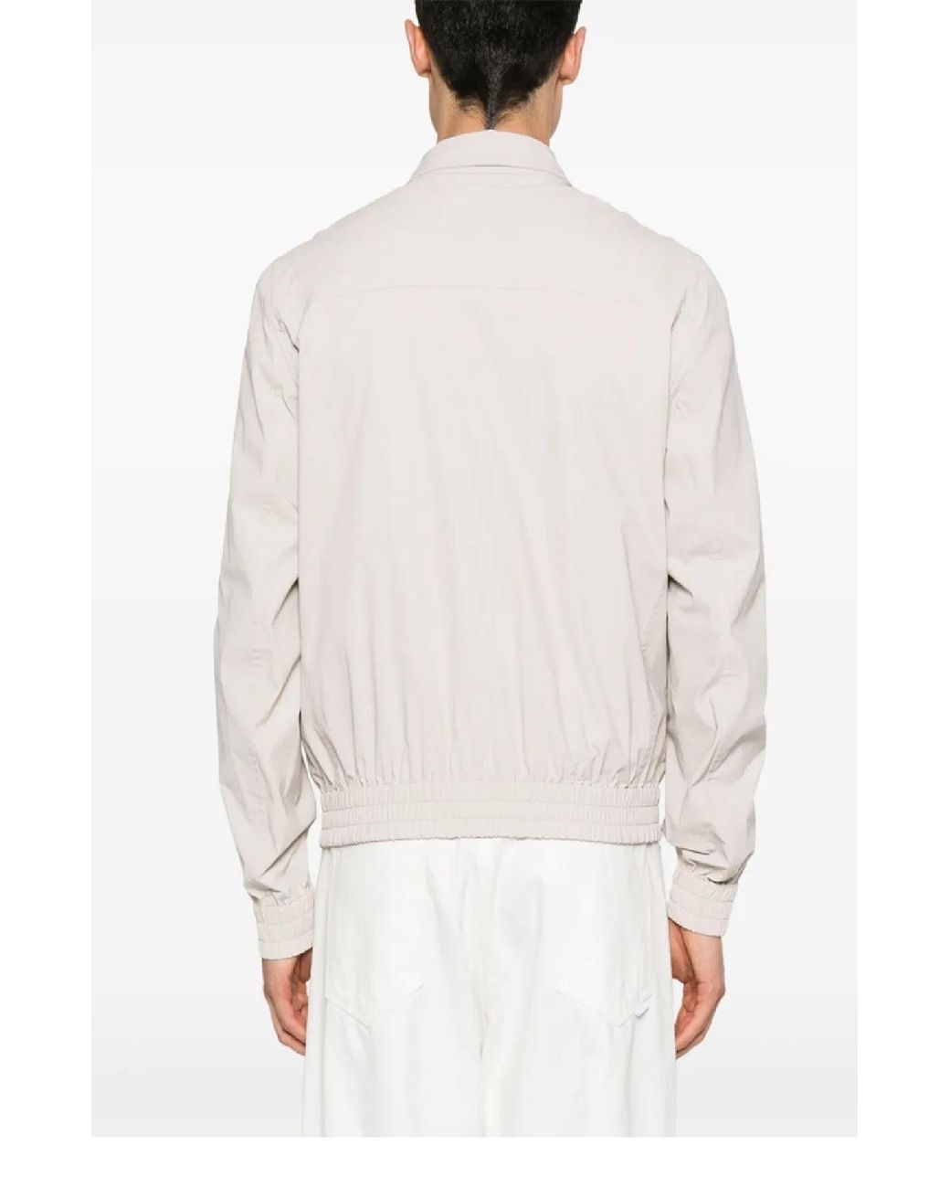 Brunello Cucinelli White Cotton Lightweight Jacket for men