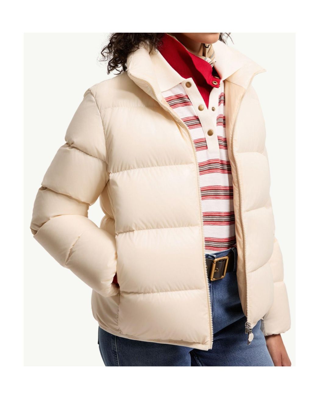 Moncler Natural Abbadia Short Down Jacket