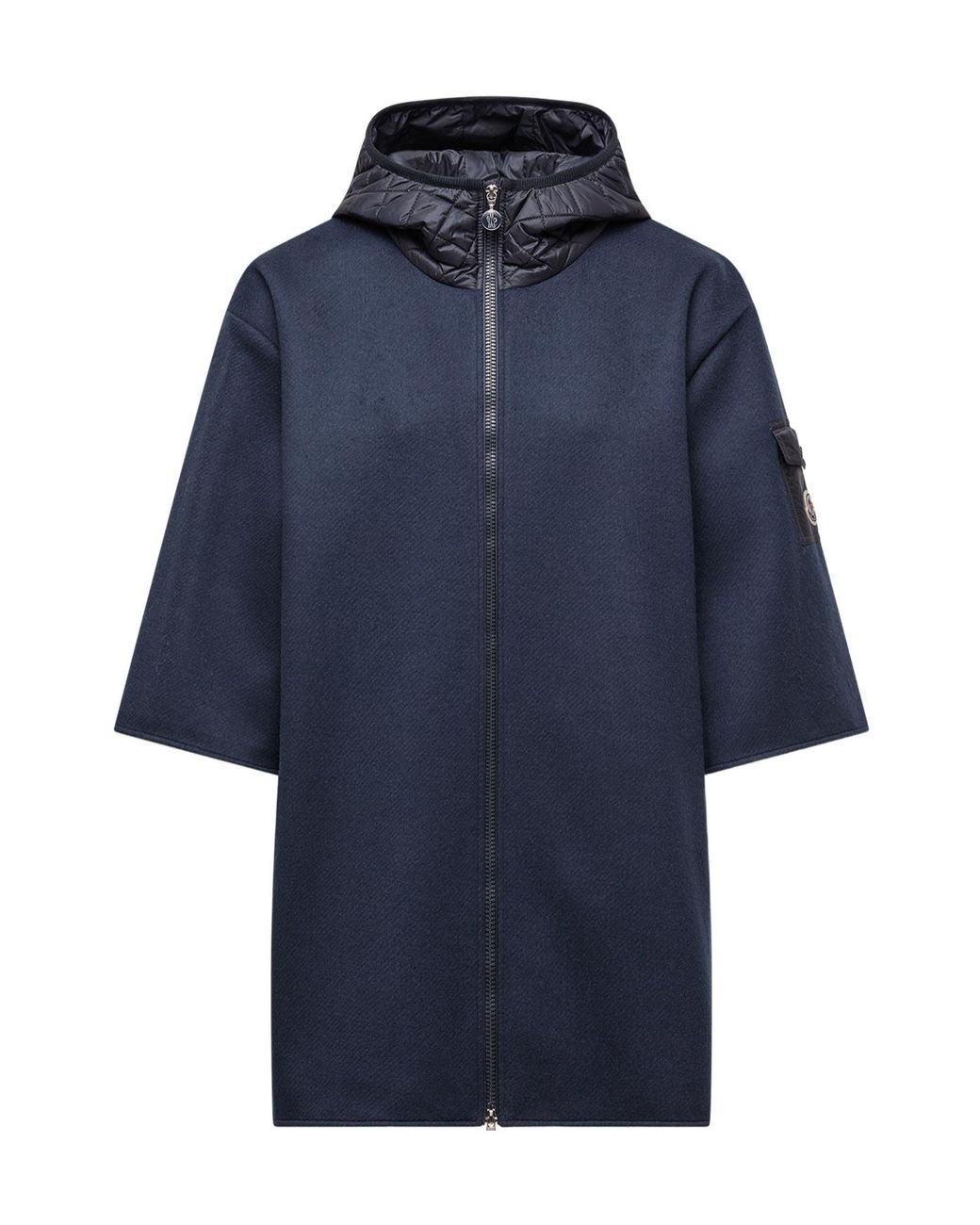 Moncler Blue Poczno Zipped Cape