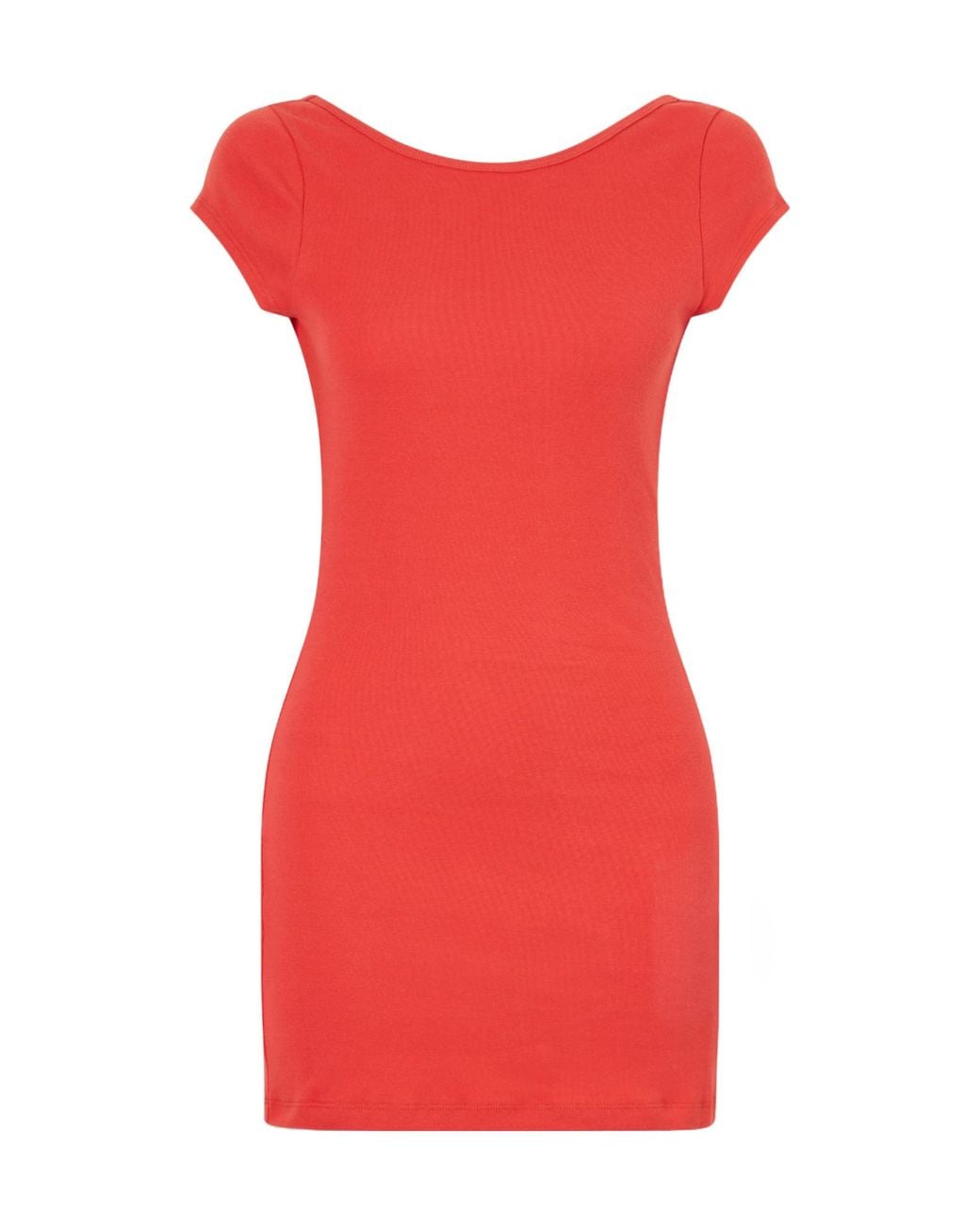 Matteau Red Open-Back Cotton-Jersey Mini Dress