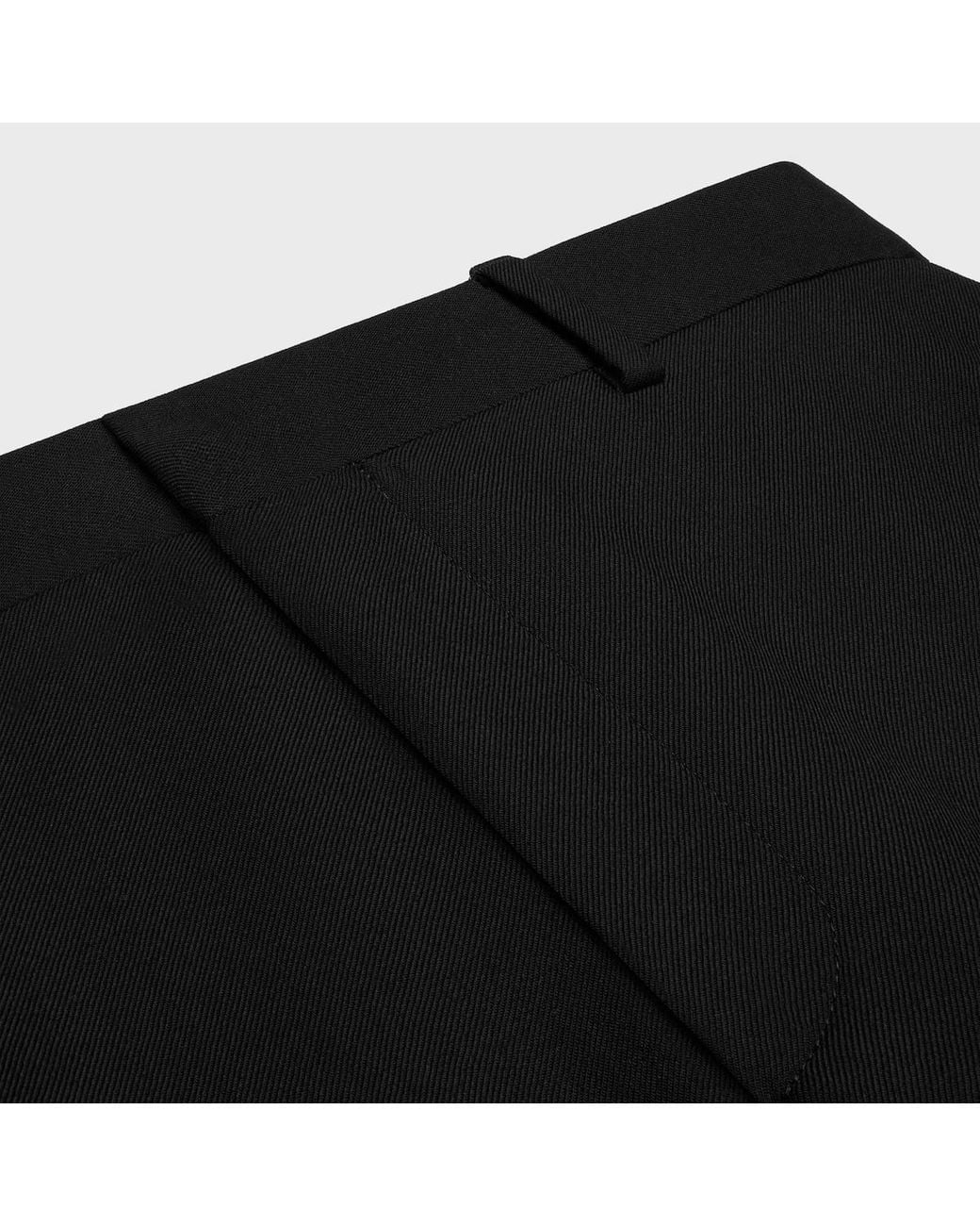 Céline Black Straight-Leg Trousers