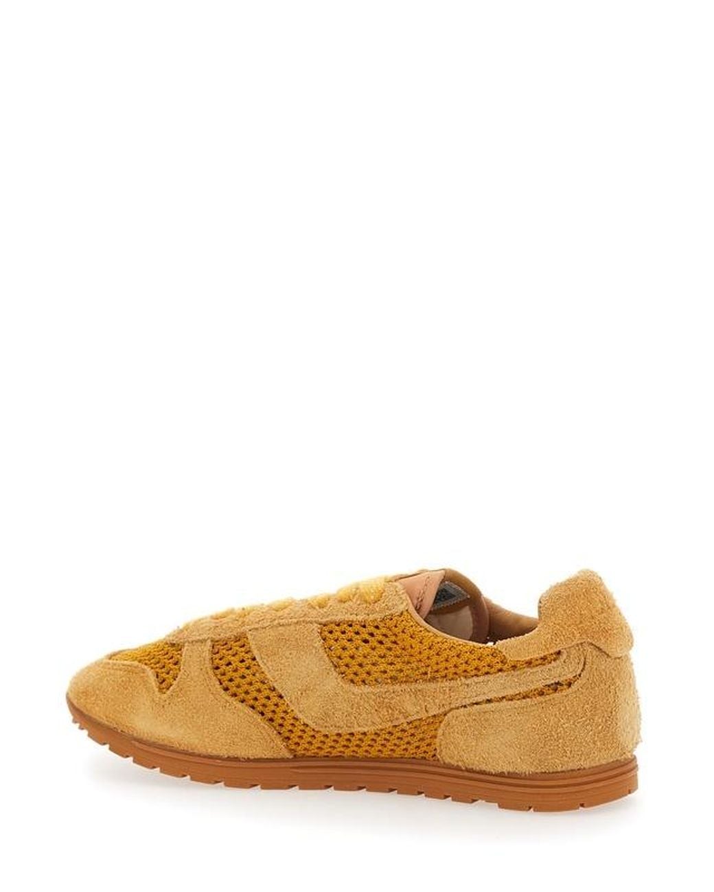 Autry Brown 'Windspin Low' Sneaker With Logo On The Side And On The Pu