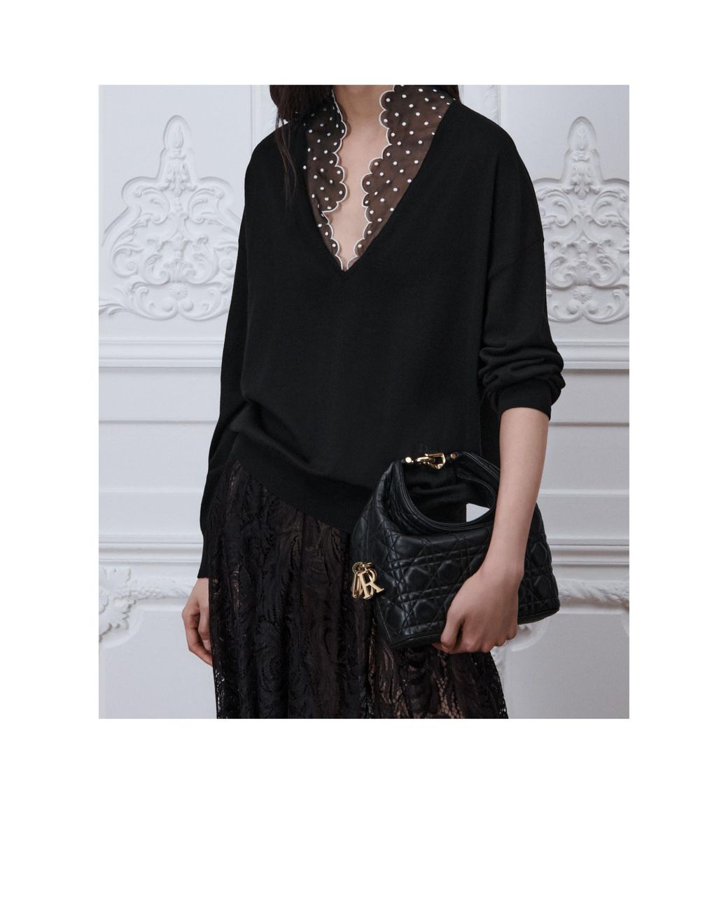 Dior Black Small Toujours Hobo Bag