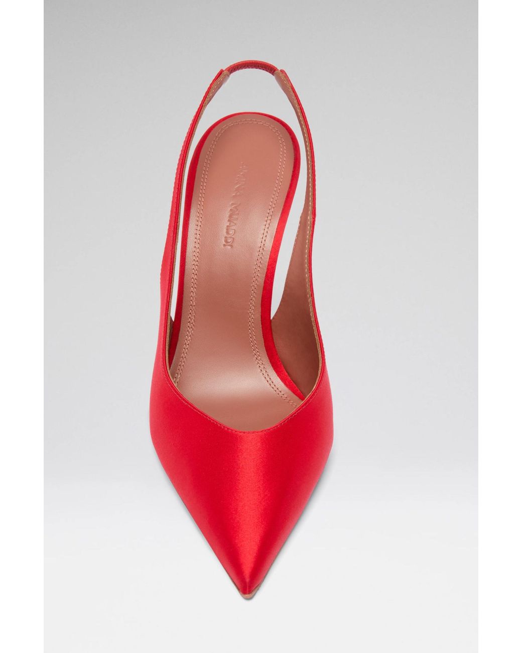 AMINA MUADDI Red Anok Sling 105 Satin