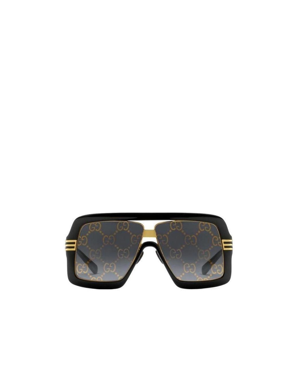 Gucci Black Gg-Lens Oversized-Frame Sunglasses for men