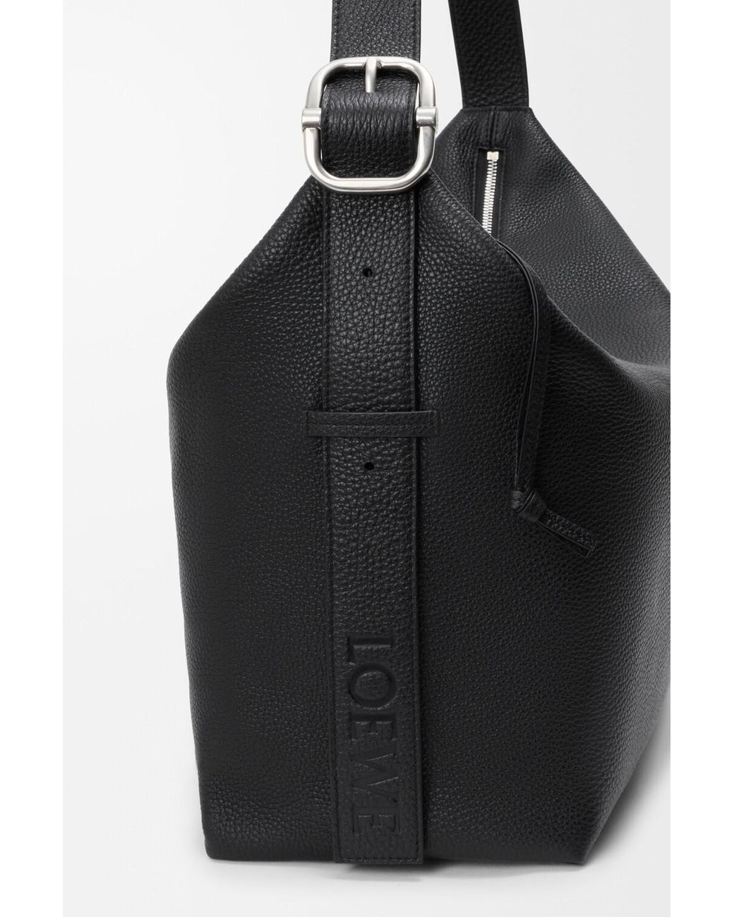 Loewe Black Large Loop Hobo Bag for men