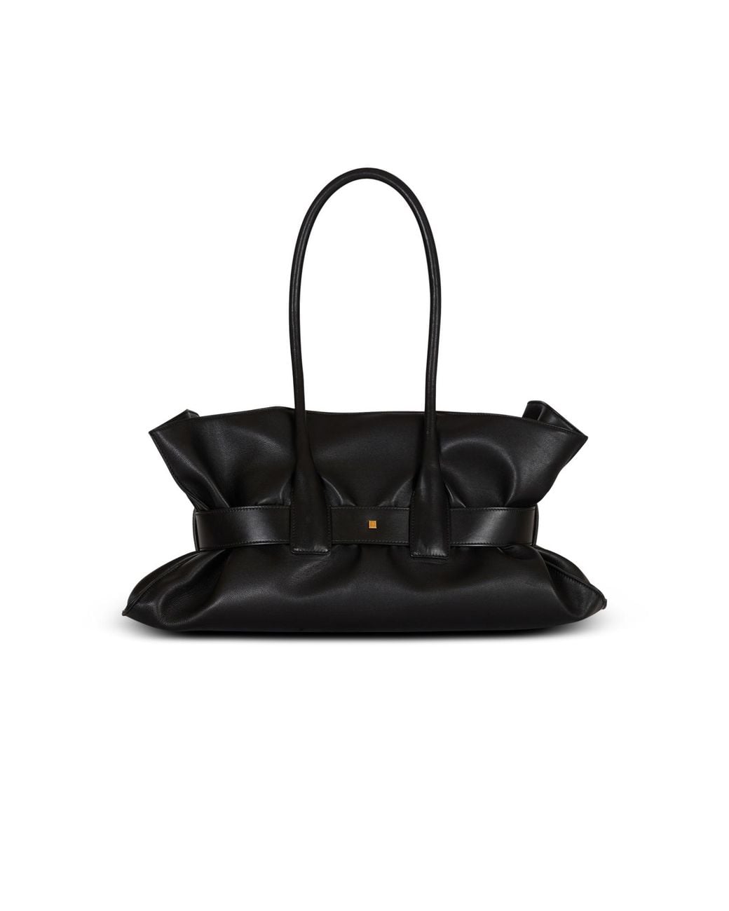 Balmain Black Large Calfskin Anthem Bag