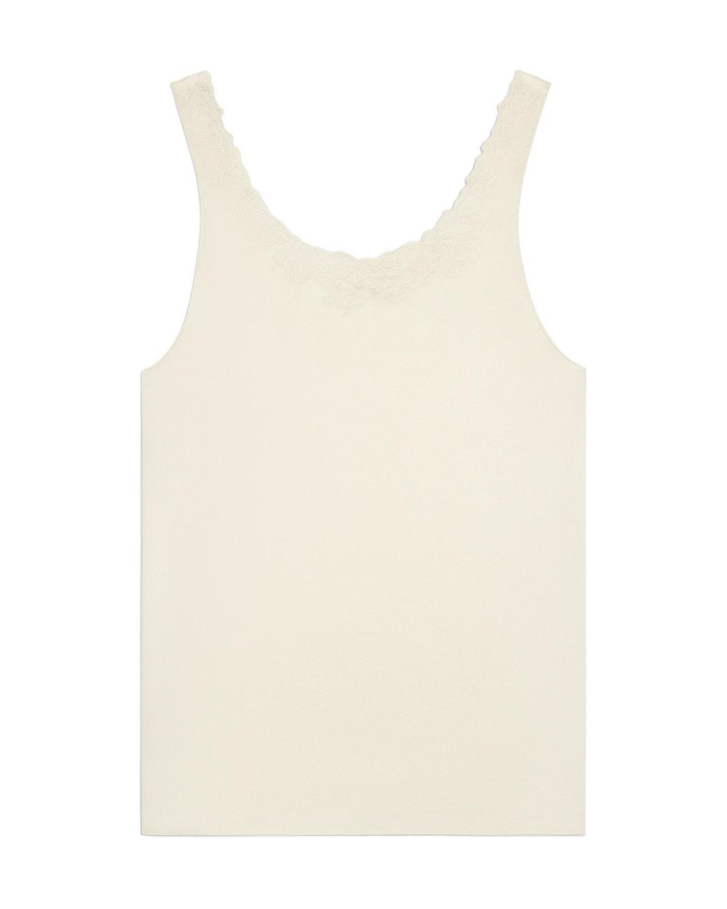Céline Natural Embroidered Top