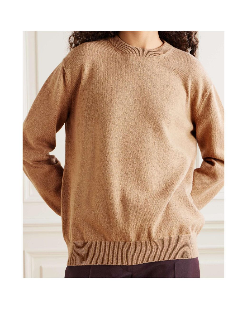 Jil Sander Brown Blended Sweater