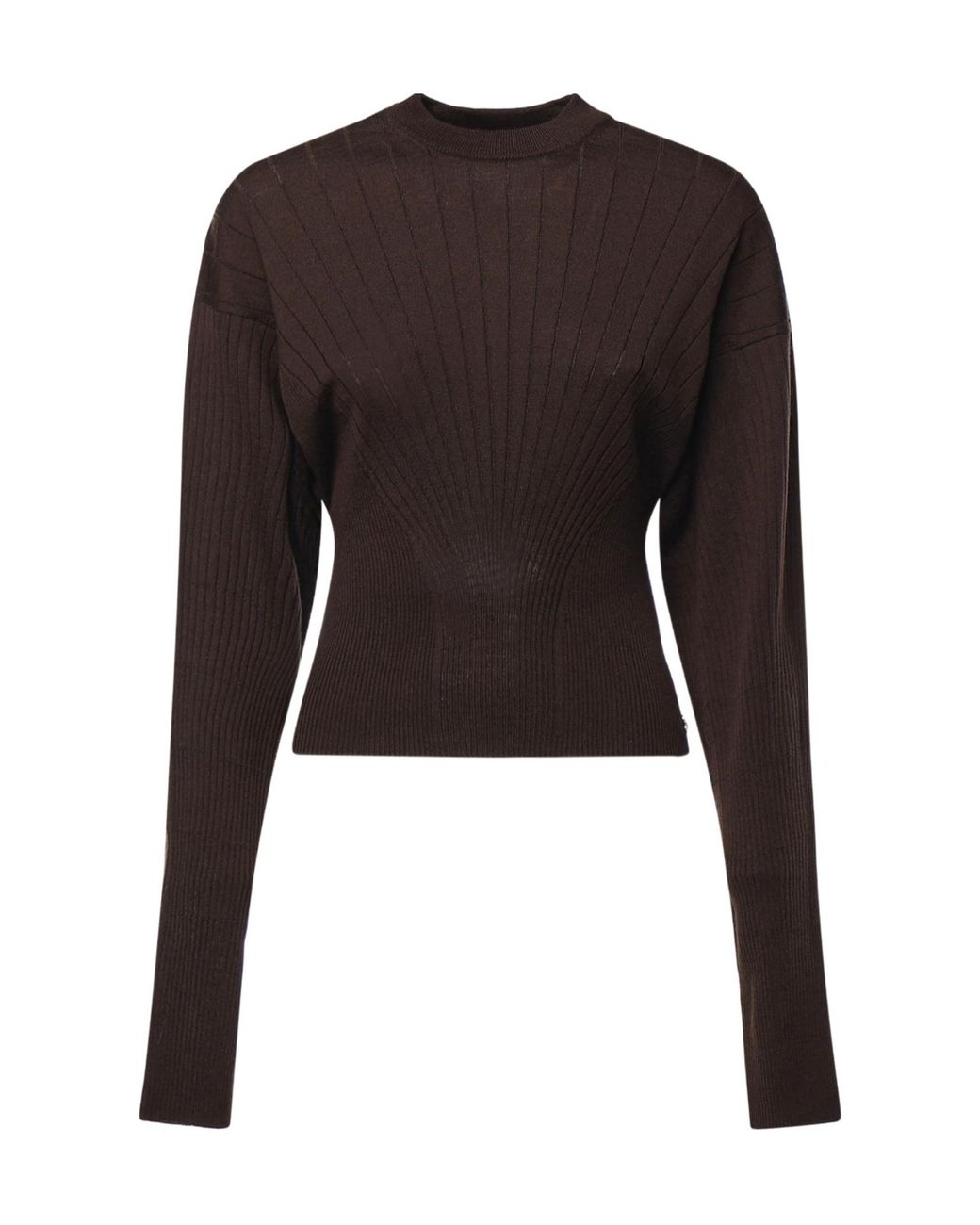 Sportmax Black Slim Fit Knitted Top