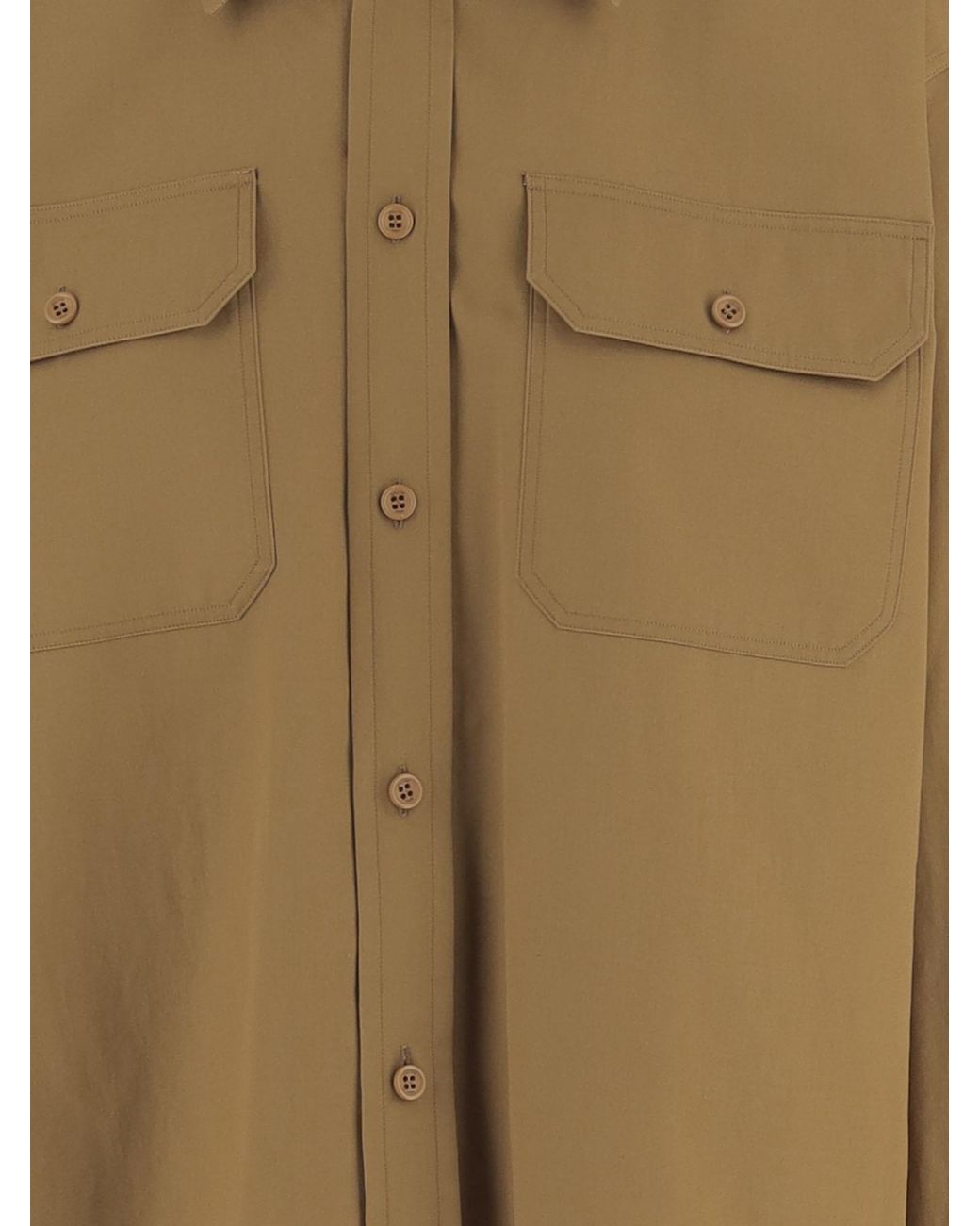 Céline Blue Cropped Shirt