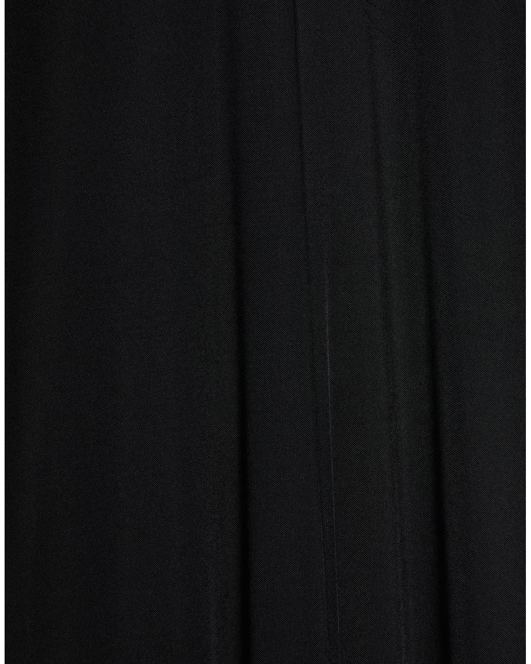 Tory Burch Black Color-Blocked A-Line Skirt