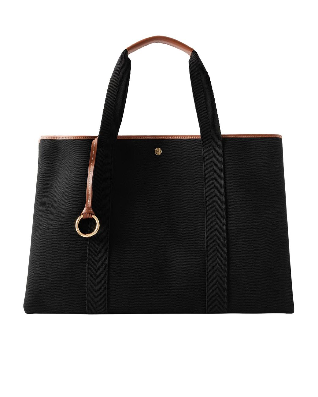 Rue de Verneuil Black Canvas Tote Bag