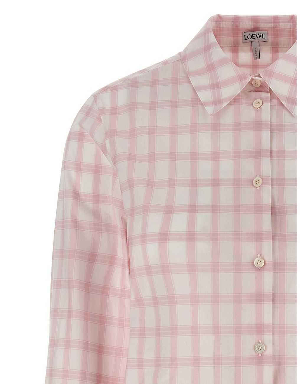 Loewe Pink Checked Shirt
