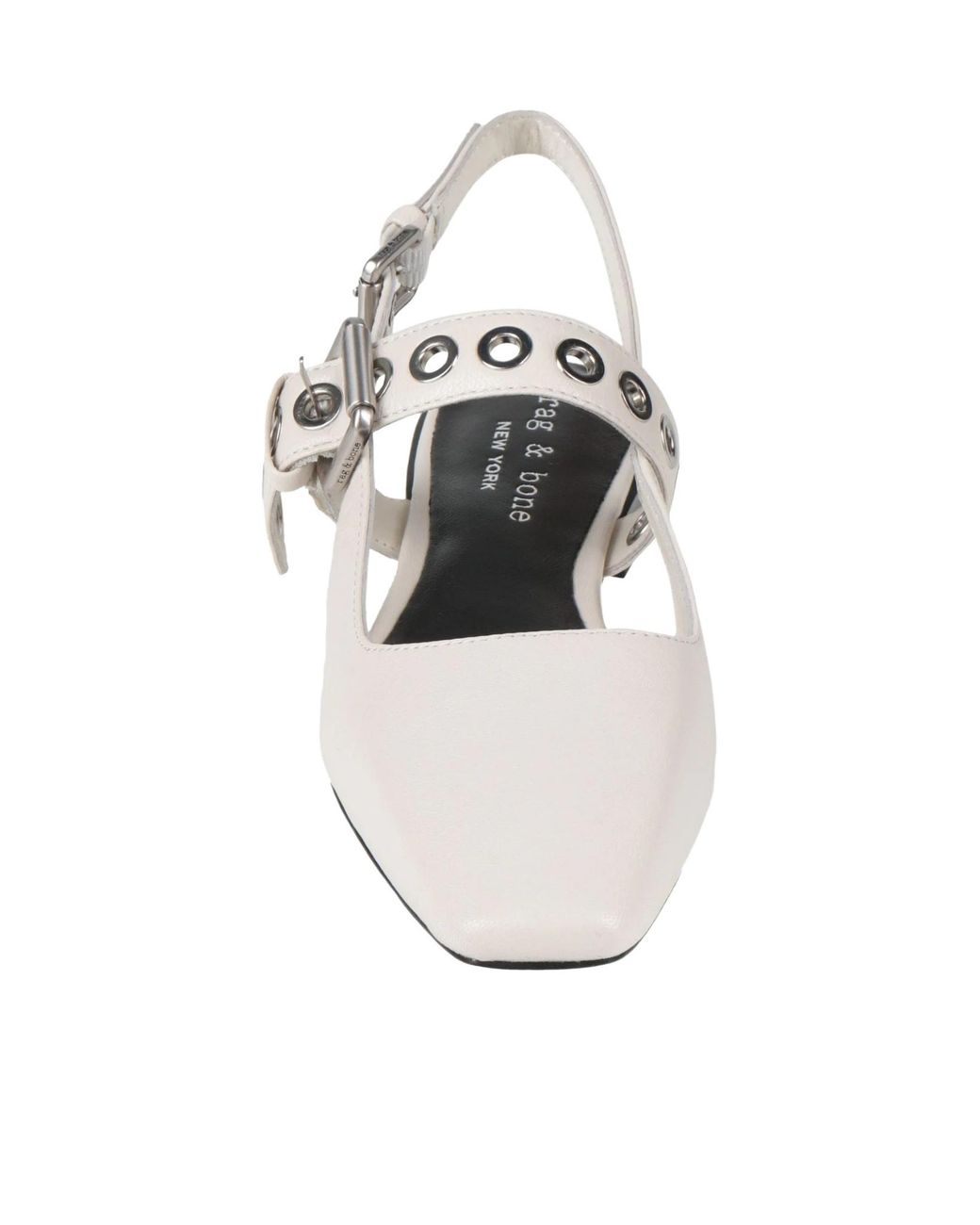 Rag & Bone White Plain Colour Ballet Flats