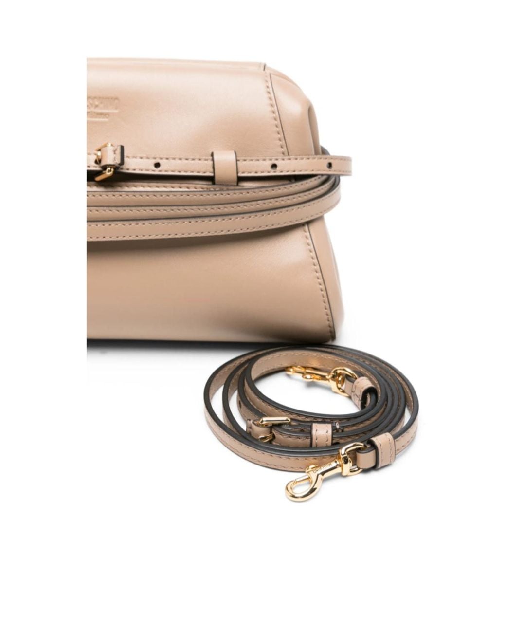 Moschino Natural Belt Detail Shoulder Bag
