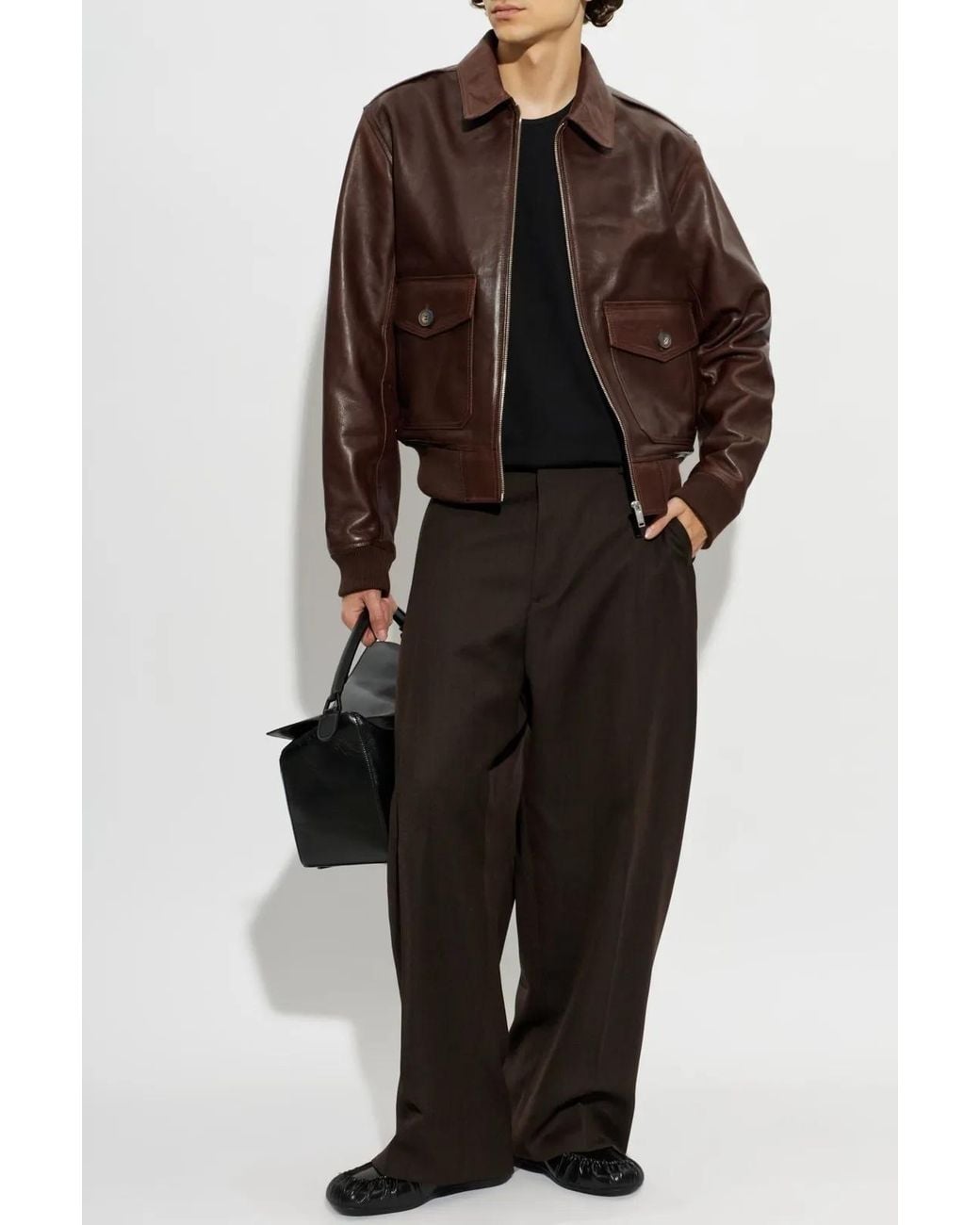 A.P.C. Brown Gael Zip-Up Jacket for men