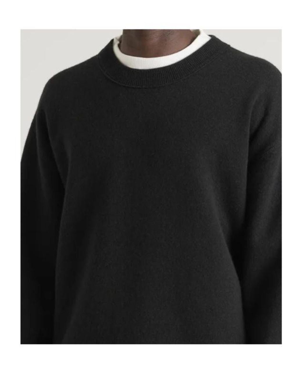 Studio Nicholson Black Long-Sleeve Knit Top for men