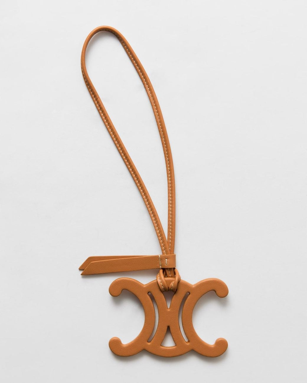 Céline Metallic Triomphe Strap Charm