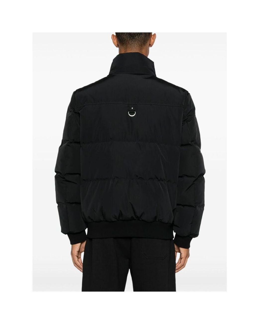 Moose Knuckles Black High Point Quilted Bomber Jacket for men