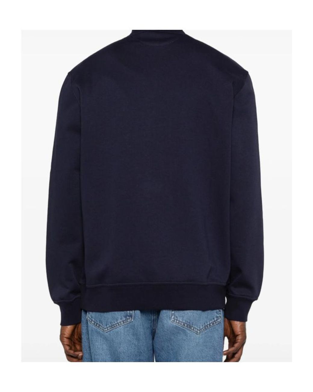 Brunello Cucinelli Blue Zip-Up Knitted Cardigan for men
