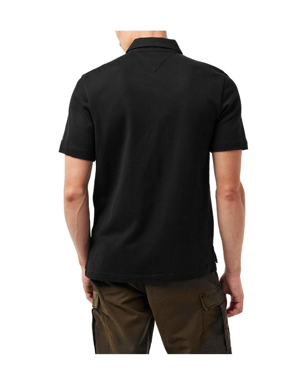 Tommy Hilfiger Black Pointcollar Shortsleeve Shirt for men