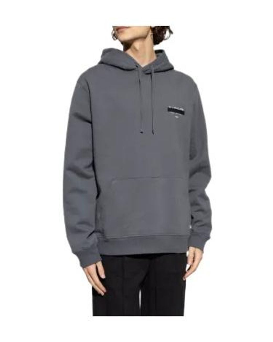 AllSaints Gray Redact Hoodie for men