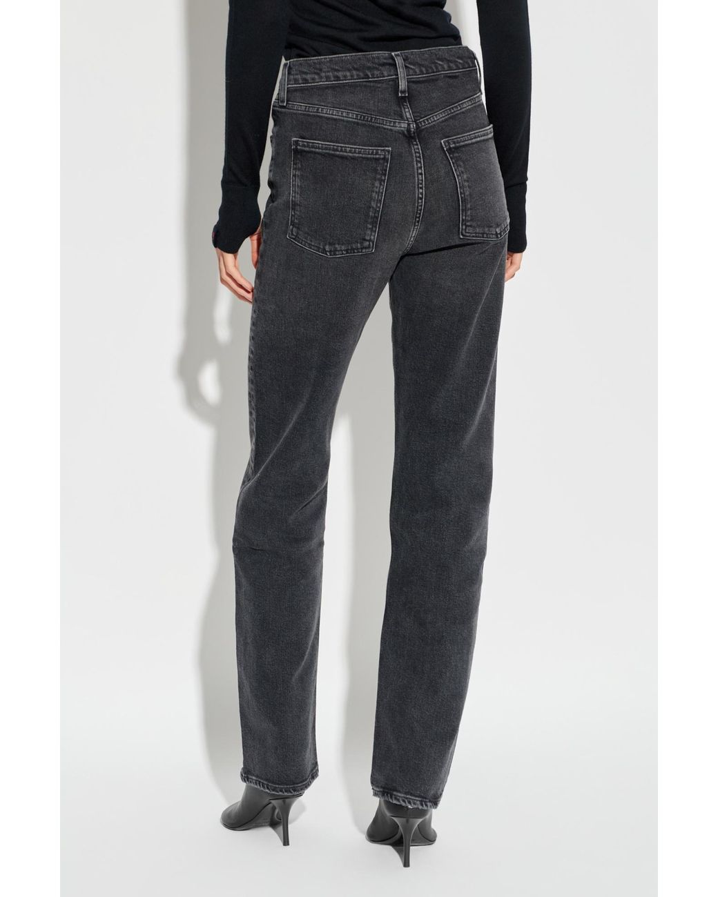 Agolde Gray 90S Pinch Waist Jeans